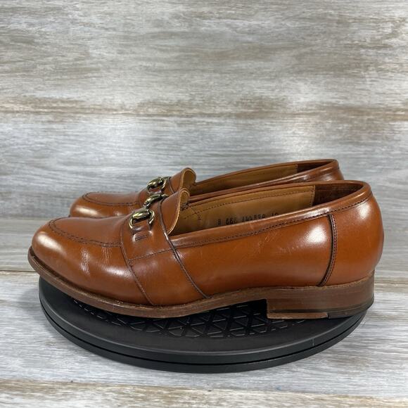 Footjoy Men’s Classic Brown Leather Slip On Horse Bit Loafers Size 8 EEE USA - Picture 1 of 9